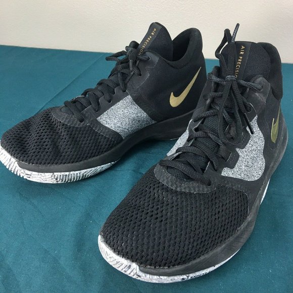 nike air precision 2 black gold